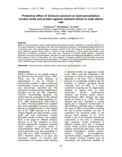 Protective effect of Ocimum sanctum on lipid peroxidation, nucleic