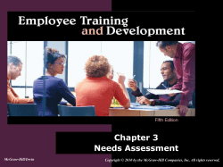 Needs Assessment