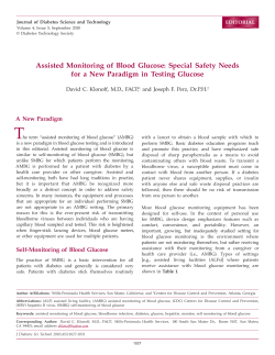 Assisted Monitoring of Blood Glucose: Special Safety Needs for a