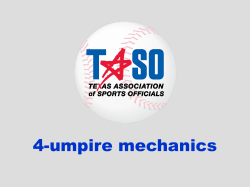 4-Umpire Mechanics Powerpoint Presentation