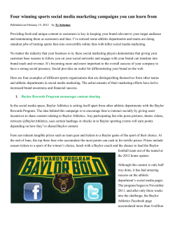 Four winning sports social media marketing campaigns you
