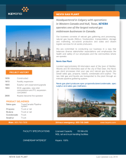 Nevis Gas Plant