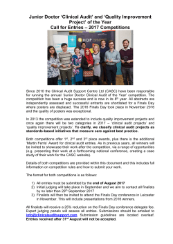 Junior Doctor 2017 Competition &ndash; Submission Form