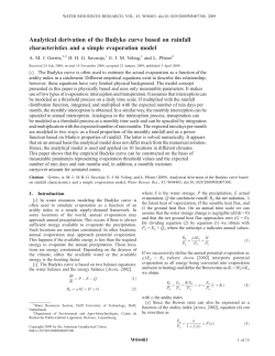 Analytical derivation of the Budyko curve based on rainfall
