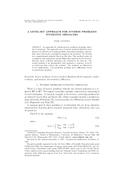A level-set approach for inverse problems involving obstacles Fadil