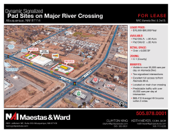 Pad Sites on Major River Crossing