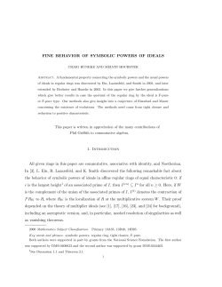 Fine behavior of symbolic powers of ideals