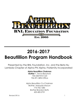 Beautillion Program Community Service Log Sheet