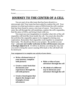 JourneytoCenterofaCellProject