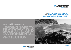 New Zealand oil spill response strategy