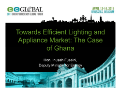 Towards Efficient Lighting and Appliance Market