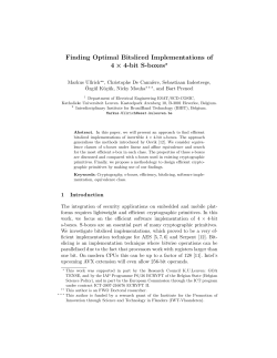 Finding Optimal Bitsliced Implementations of 4 &chi; 4-bit