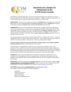 ATTENTION ALL ICVM PRODUCERS