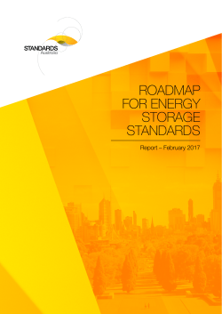 Roadmap for Energy Storage Standards