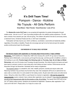 It`s Drill Team Time! - Westerville City Schools
