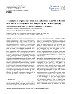 Measurement of gas-phase ammonia and amines in air by collection