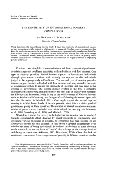 The Sensitivity of International Poverty Comparisons