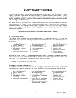injury severity scoring - Surgical Critical Care. Net