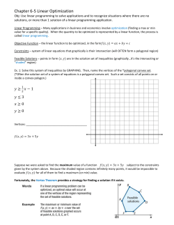 Ex. 5 Optimization at Multiple Points