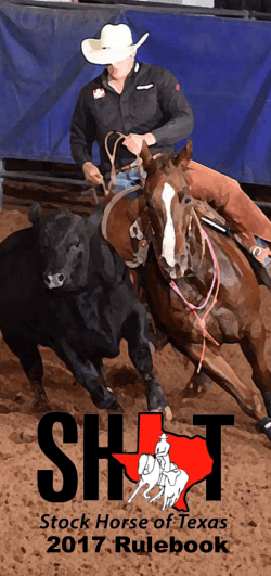 SHTX Rulebook - Stock Horse of Texas