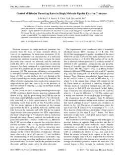 Control of Relative Tunneling Rates in Single Molecule Bipolar