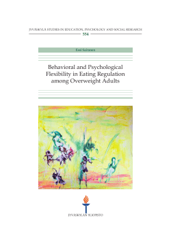 Behavioral and psychological flexibility in eating regulation