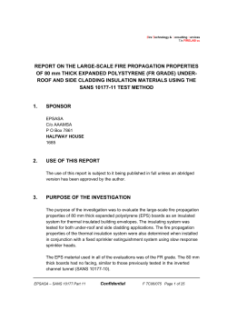 Large-scale fire test