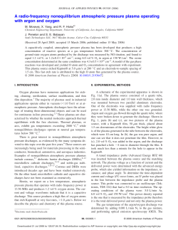 A radio-frequency nonequilibrium atmospheric pressure