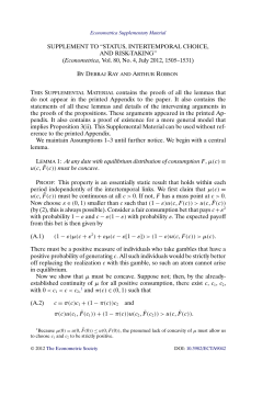 Supplement to "Status, Intertemporal Choice, and Risk-Taking"
