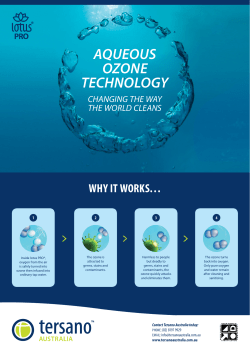 AQUEOUS OZONE TECHNOLOGY