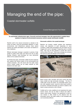 Coastal stormwater outfalls