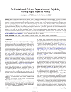 Profile-Induced Column Separation and Rejoining during Rapid