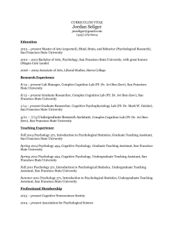 CV - San Francisco State University