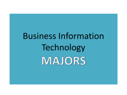 Presentation, majors - Your Space