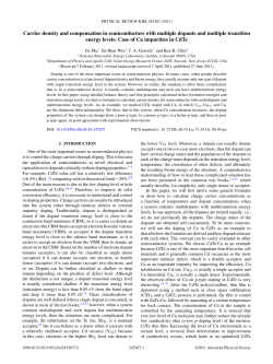 Carrier density and compensation in semiconductors with multiple