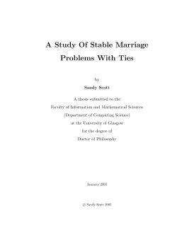 A Study Of Stable Marriage Problems With Ties