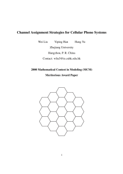 Channel Assignment Strategies for Cellular Phone