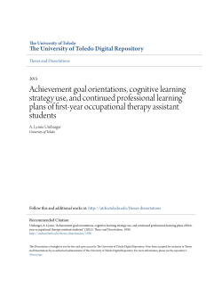 Achievement goal orientations, cognitive learning strategy use, and