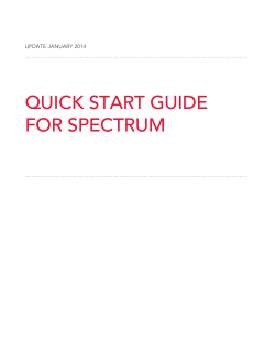quick start guide for spectrum