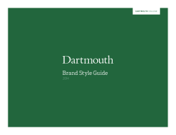 Brand Style Guide - Dartmouth College