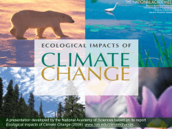 Ecological Impacts of Climate Change