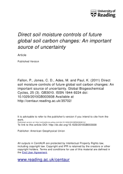 Direct soil moisture controls of future global soil carbon changes: An