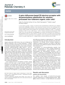 A spiro-bifluorene based 3D electron acceptor with