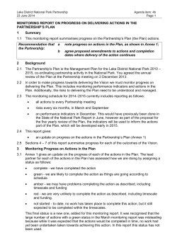 Monitoring report - Lake District National Park