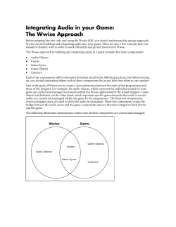 Integrating Audio in your Game: The Wwise Approach