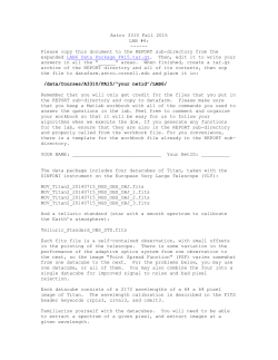 Lab 6: Multispectral and Hyperspectral Data Analysis