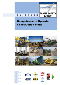 Competence to Operate Construction Plant