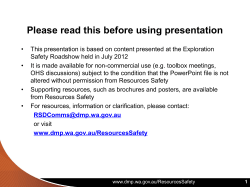 MS - Toolbox presentation - Is safety performance improving