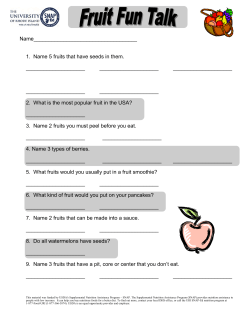 1. Name 5 fruits that have seeds in them.