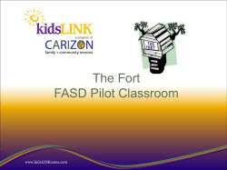 FASD Pilot Classroom Evaluation